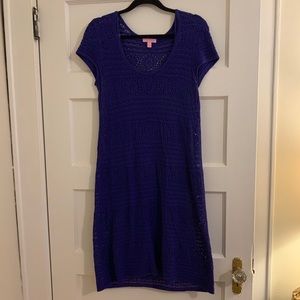 Lily Pulitzer lined, crochet dress